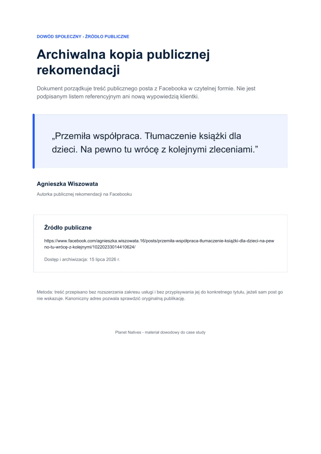 Rekomendacja