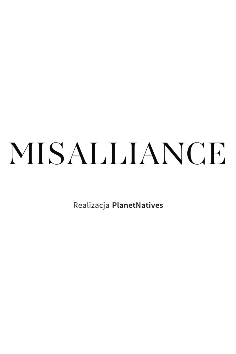 Redakcyjna grafika case study pełnego przekładu książki Misalliance autorstwa Olgi Scaramuzzi